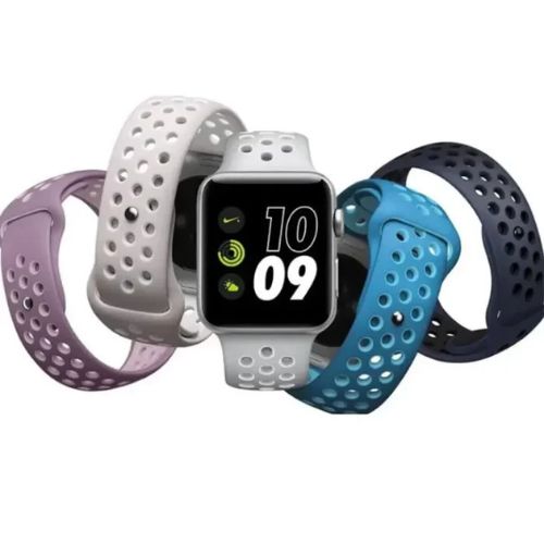 Silicon Dotted Nike Straps For Smart Watches Compatible With 42-44-mm Series