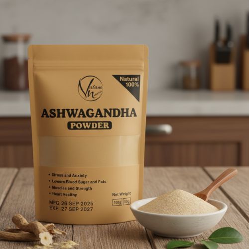 Ashwagandha Powder | Herbal Supplement For Stress Relief, Energy & Immunity Boost (100g)