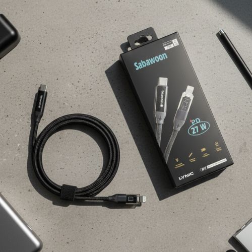 Type-C to iPhone Cable | PD 27W Fast Charging – High-Speed, Safe & Durable
