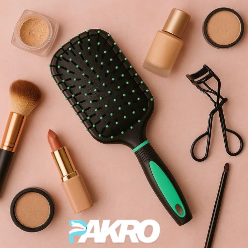 Hair Brush, Paddle Brush with Cushion Base, Soft Nylon Bristles With Ball Tipped
