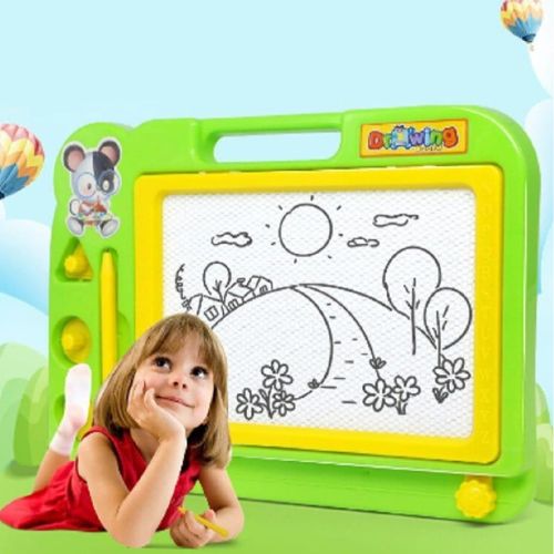 Plastic Magnetic Drawing Board for Kids - 1 Pc Fun with Animals for Girls and Boys