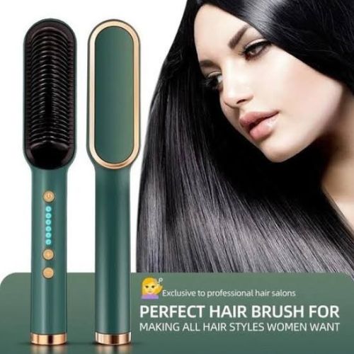 2 In 1 Electric Hair Straightener Brush Curling Comb
