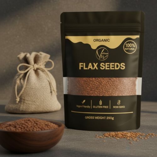 Organic Flax Seeds – 100% Natural, Gluten-Free & Non-GMO Superfood (500g)