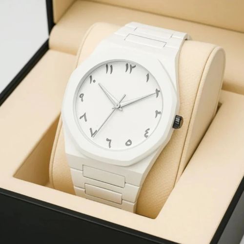White Aura Couple Watch - Stylish Fashion Accessories for Men and Women