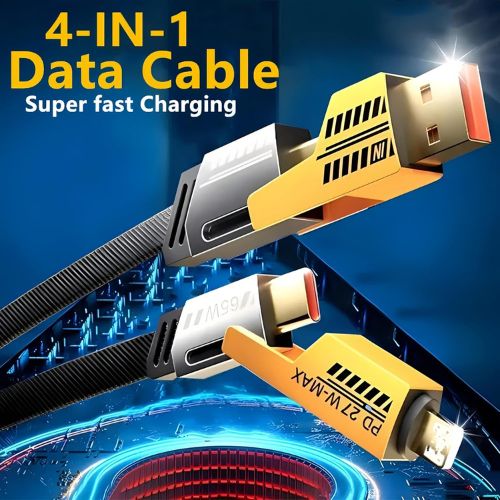 4-in-1 Multi USB Charging Cable – For IPhone and Type C