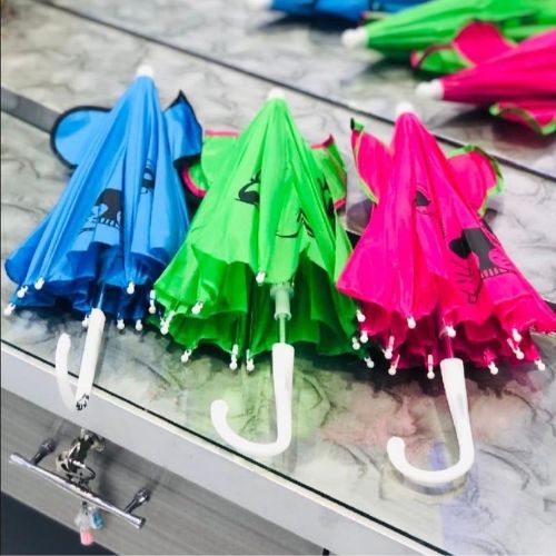 Kids 1 Pc Polyester Umbrella - Durable and Portable Design