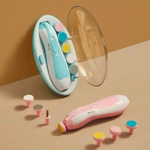 Baby Nail Polisher Electric Powder 6-Piece Nail Clipper Manicure Set Infant Newborn Baby Care Kit