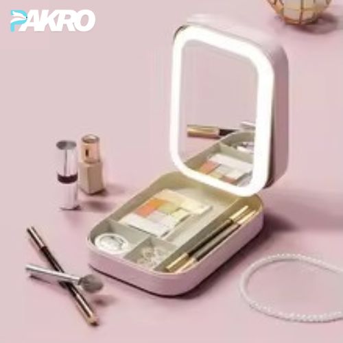 Portable Folding Makeup Mirror Jewellery Box