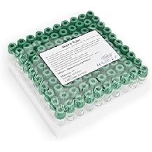 SAFETY Lithium Heparin Vacuum Blood Collection Tubes - Pack of 100