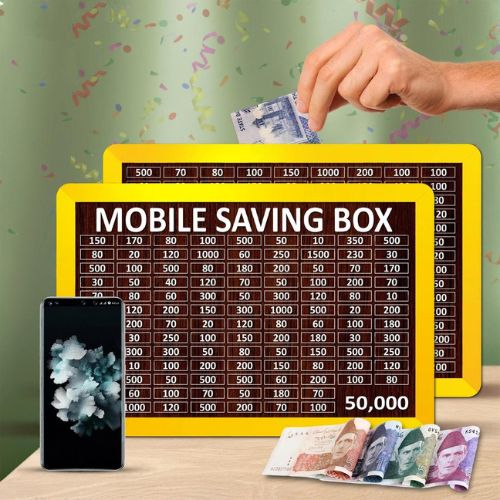50,000 PKR Target Mobile Saving Box I Daily Money Saving Box
