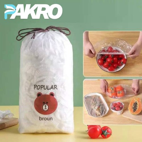 100 Pcs Disposable Elastic Food Cover Sheets