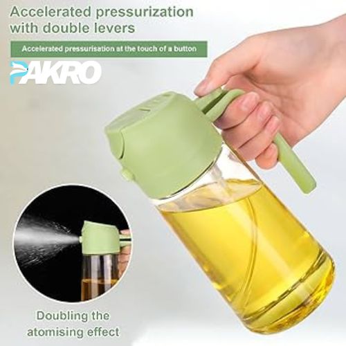 2 in 1 Spray & Pour Oil Bottle - Multi Use Kitchen Dispenser