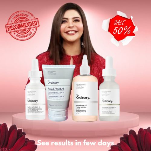 4 in 1 Skincare Bundle – Glycolic Acid, Face Wash, Niacinamide & Hyaluronic Acid Serum