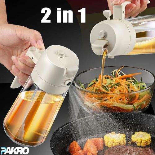 Oil Cruet Glass Storage Oil Bottle Tank Automatic Opening and Closing