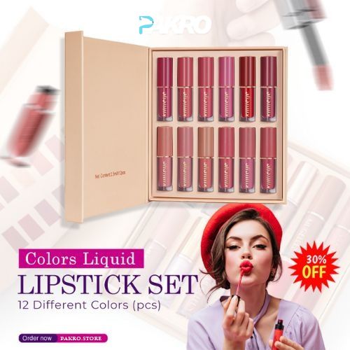 12 Pcs Love Velvet Matte Liquid Lipstick Set
