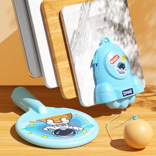 Hanging Ping Pong Game Set – Table Tennis Self Training Kit with 2 Rackets