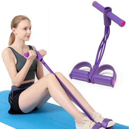 Foot Pedal Resistance Band – Elastic Sit-Up Pull Rope for Yoga & Fitness