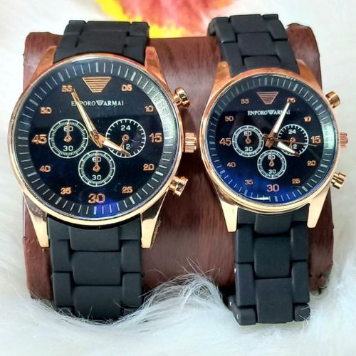 Armani Couple Watch | Stylish Matching His & Her Wristwatch Set