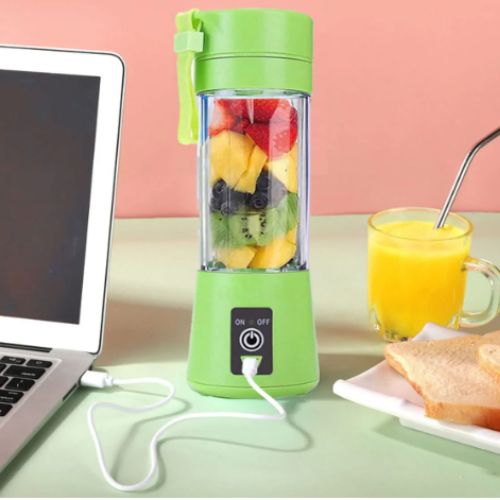 Rechargeable Portable Mini Juicer Blender – 6 Blades, Outdoor Juicing Cup