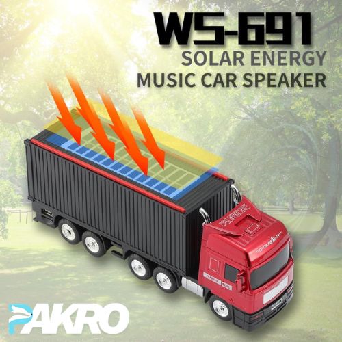 WS-691 Solar Cool Truck Bluetooth Replica Speaker