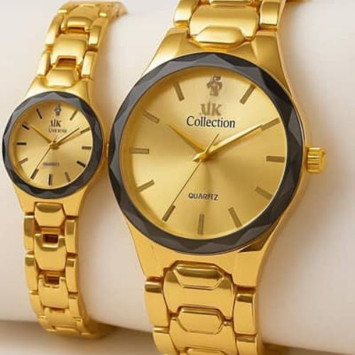 Elegant Couple Watch Set – Luxury Quartz Wristwatches for Him & Her