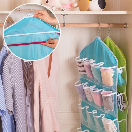 16 Pockets Universal Cupboard Hanging Storage Organizer