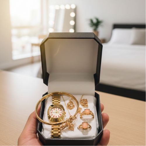 Jewellery Watch With Bangle Elegant Stylish Durable Quality