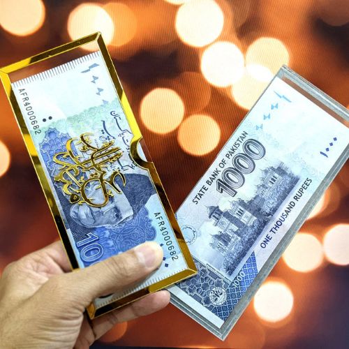 2Pcs - Acrylic Eidi Envelopes – Eid Mubarak Gift Envelopes for Kids