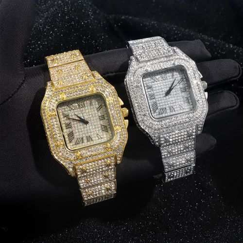 Ladies Stylish Stone Watch | Premium Crystal Dial New Arrival