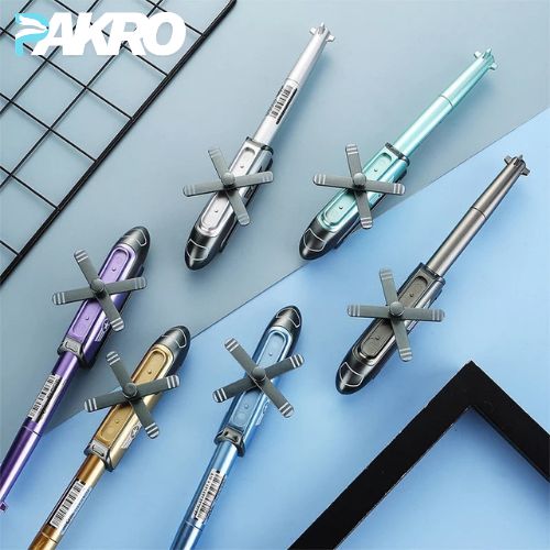 Helicopter Light Metal Gel Pen Set With Comfortable Grip
