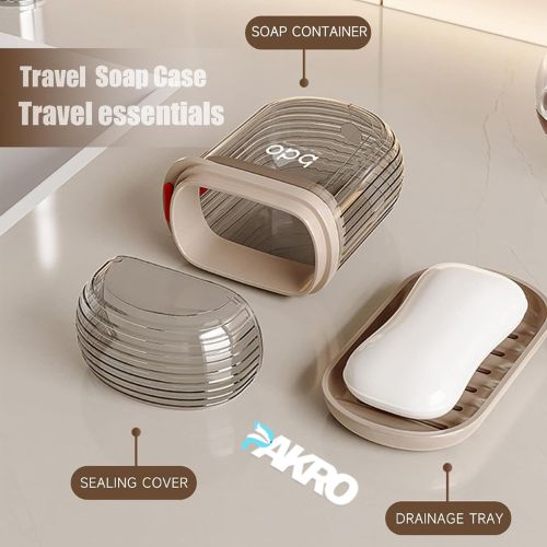 Portable Travel Soap Case with Magnetic Slide Lock