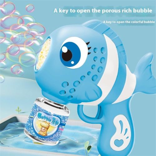 Fish Bubble Gun – Automatic Bubble Blower with Lights & Sounds