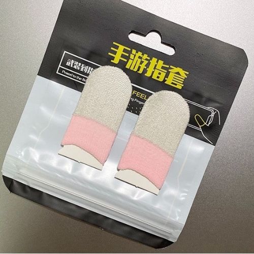 Pair of Gaming Finger Sleeves Sweat Proof Breathable Thumb For Mobile Gaming