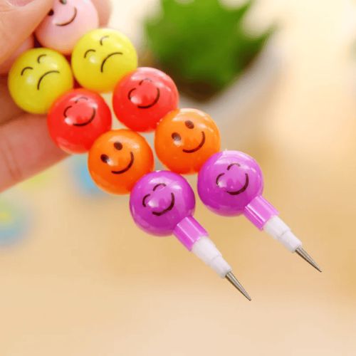 Cute Multicolor 12 Pcs Pencil Set - Perfect Gift for Kids and Students!