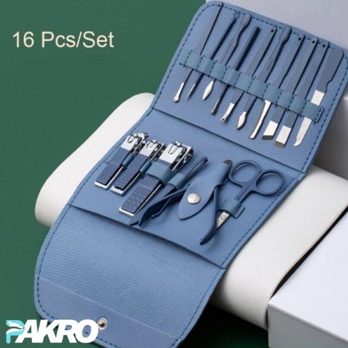 Professional 16pcs Stainless Steel Manicure Pedicure Set