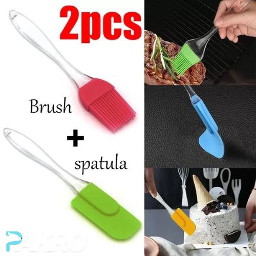 Pack Of 2 - Spatula & BBQ Oil Brush