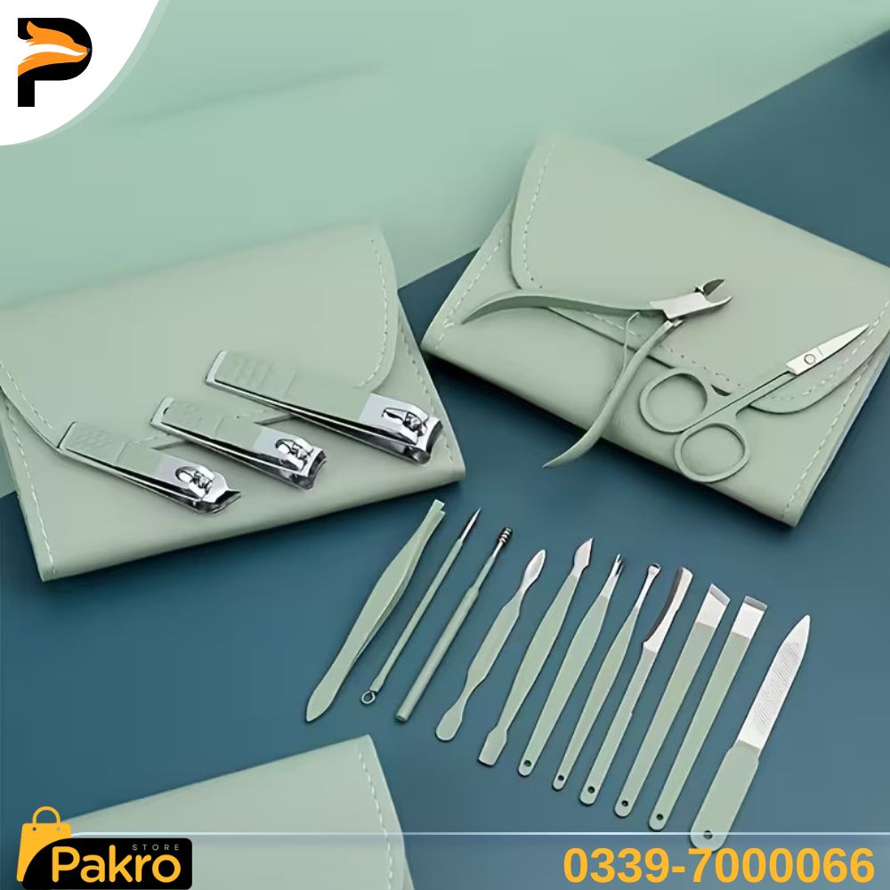 16 Pcs Premium Stainless Steel Nail Care Set |  Beauty Essentials Set | Gift Item