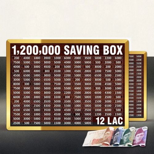 12 Lakh Saving Wooden Saving  Box With Premium Quality I Saving Box Money