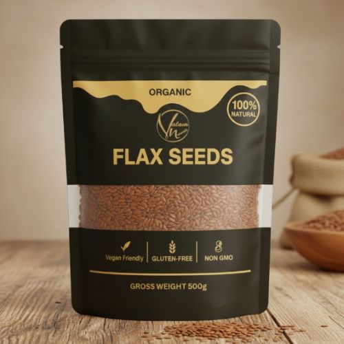 Organic Flax Seeds – 100% Natural, Gluten-Free & Non-GMO Superfood (500g)