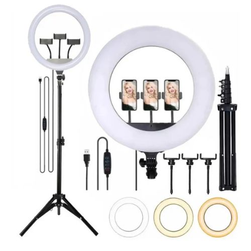 Ring Light 36CM LED Kit [ Plastic ] with 7.5ft Tripod Stand