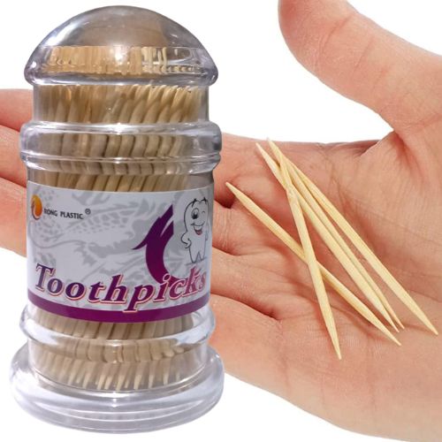 Get 100 Pcs Wooden Toothpicks for Everyday Use