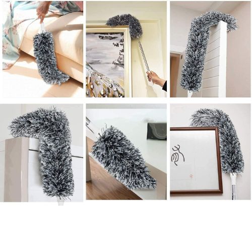 Extendable Microfiber Duster With Extra Long 100 inches Telescopic Pole