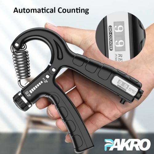 Adjustable Exerciser Hand Gripper With Counter