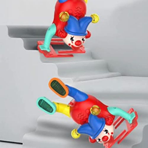 Multicolor Electric Drive Set Upside Down Clown Toy - 1 Pc for Kids Aged 3-5