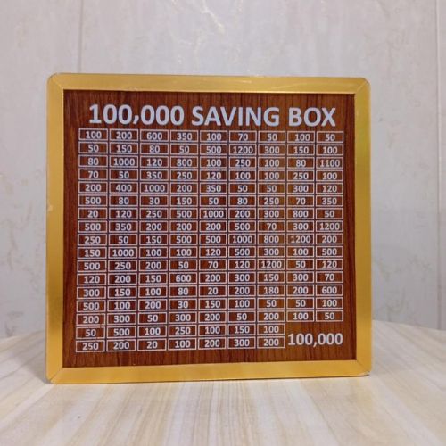 100,000 PKR Wooden Money Saving Box | Cash Challenge Tracker