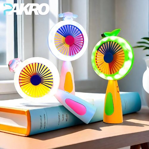 Rechargeable & Portable LED Lighting Mini Fan