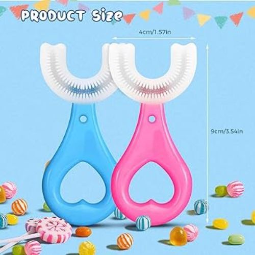 Pack of 2 - Baby U Shaped & Finger Toothbrush