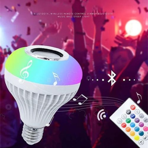 LED Music Bulb with Built-in Bluetooth Speaker – Colorful RGB Light