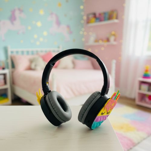 Wireless Bluetooth Headphones for Boys & Girls Fidget Bubbles Cute Gaming Headset