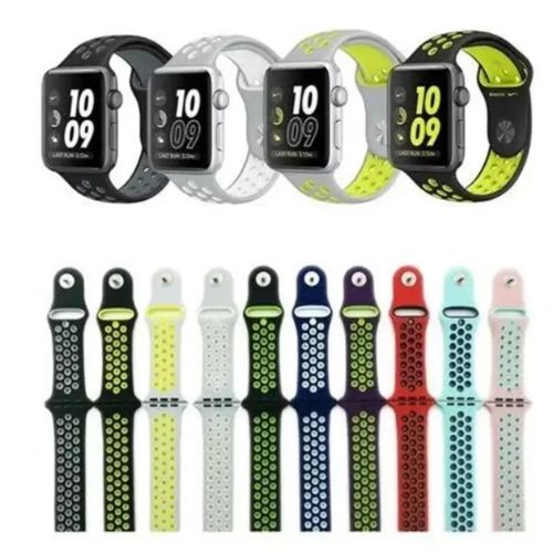 Silicon Dotted Nike Straps For Smart Watches Compatible With 42-44-mm Series